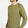 Montagut Polos Et T-Shirts-T-shirt en lin flammé - Damon 83-Kaki