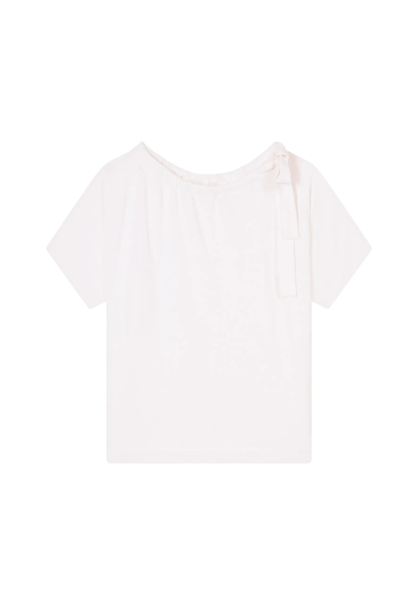 Montagut T-Shirts Et Débardeurs-T-shirt en lin flammé - Lise 02-Blanc