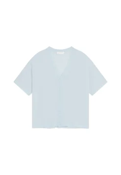 Montagut T-Shirts Et Débardeurs-T-shirt en lin flammé - Maddie 04-Bleu clair