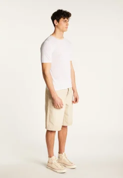 Montagut Polos Et T-Shirts-T-shirt en lin flammé - Mauro 82-Ecru