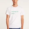 Montagut Polos Et T-Shirts-T-shirt homme Maison x Cuisse de Grenouille - Lulu 02-Blanc