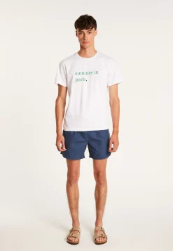 Montagut Polos Et T-Shirts-T-shirt homme Maison x Cuisse de Grenouille - Lulu 02-Blanc