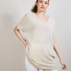 Montagut T-Shirts Et Débardeurs-T-shirt long en lin flammé - Bil 12-Beige clair