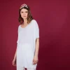 Montagut T-Shirts Et Débardeurs-T-shirt long en lin flammé - Bil 02-Blanc