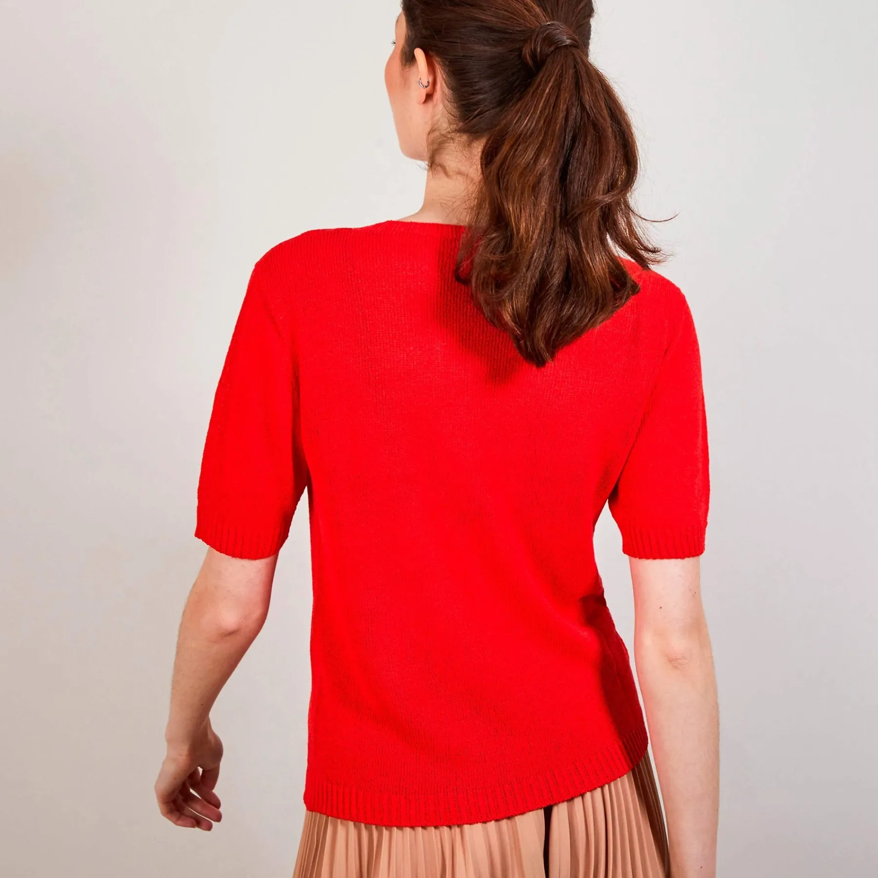 Montagut T-Shirts Et Débardeurs-T-shirt manches coudes - Bapteme 52-Rouge