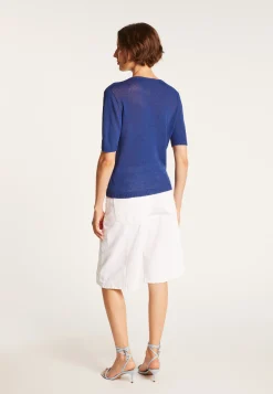 Montagut T-Shirts Et Débardeurs-T-shirt manches coudes - Bapteme 03-Bleu foncé