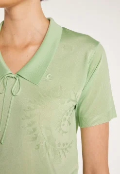 Montagut T-Shirts Et Débardeurs-T-shirt manches courtes en Fil Lumière à motifs - Evy 23-Vert clair