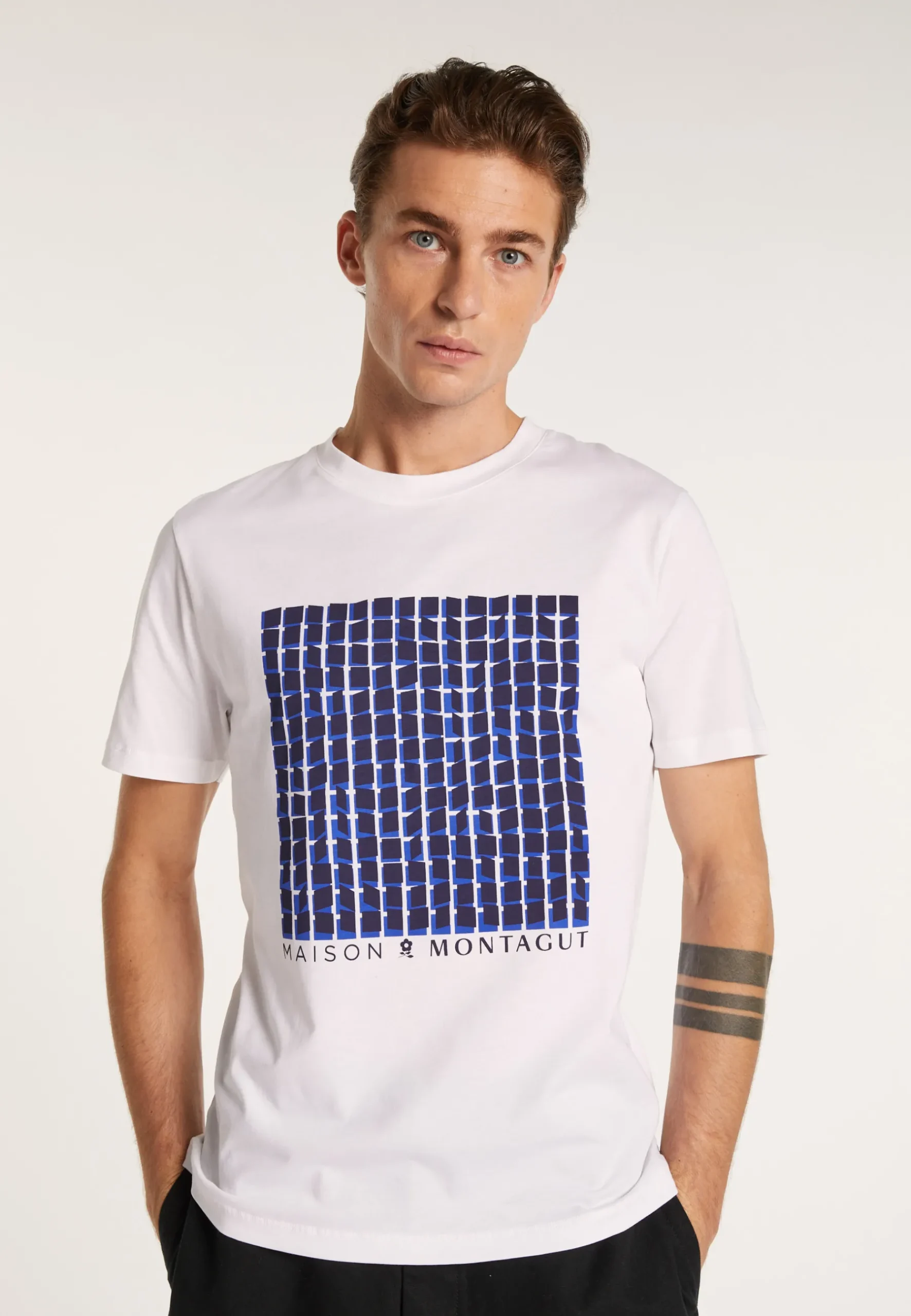 Montagut Polos Et T-Shirts-T-shirt MM en coton bio - Donnie 02-Blanc