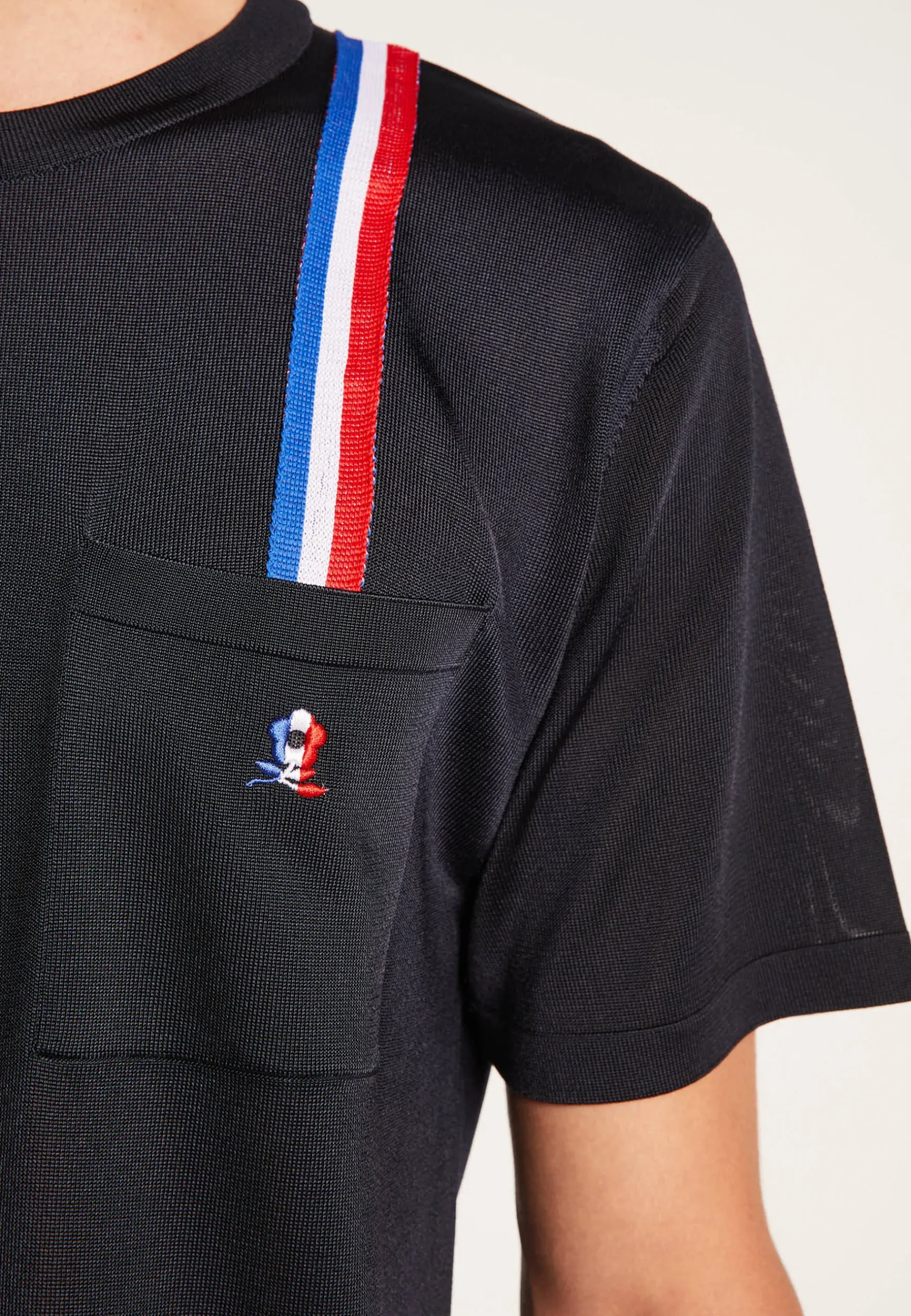 Montagut Polos Et T-Shirts-T-shirt unisexe Fil Lumière - Achille 05-Bleu marine