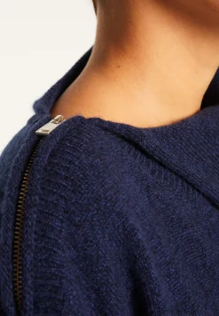 Montagut Pulls-Tunique en laine et cachemire - Vienne 05-Bleu marine