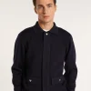 Montagut Vestes Et Cardigans-Veste à poches en laine - Leopol 05-Bleu marine