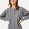 Montagut Vestes Et Cardigans-Veste boutonnée à poches en laine mérinos - Gaspard 09-Gris moyen