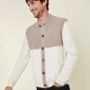 Montagut Vestes Et Cardigans-Veste boutonnée à poches en cachemire 4 fils - Farell 82-Ecru