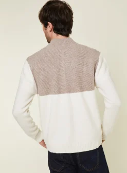 Montagut Vestes Et Cardigans-Veste boutonnée à poches en cachemire 4 fils - Farell 82-Ecru