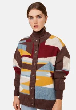Montagut Vestes Et Cardigans-Veste boutonnée en mélange de laine - Gloria 47Marron foncé