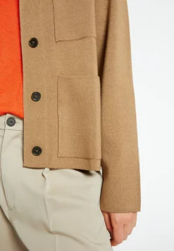 Montagut Vestes Et Cardigans-Veste boutonnée laine mérinos - Coline 88-Camel