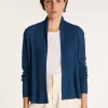 Montagut Vestes Et Cardigans-Veste courte en col châle - Maddy 06-Bleu moyen