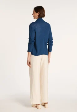 Montagut Vestes Et Cardigans-Veste courte en col châle - Maddy 06-Bleu moyen