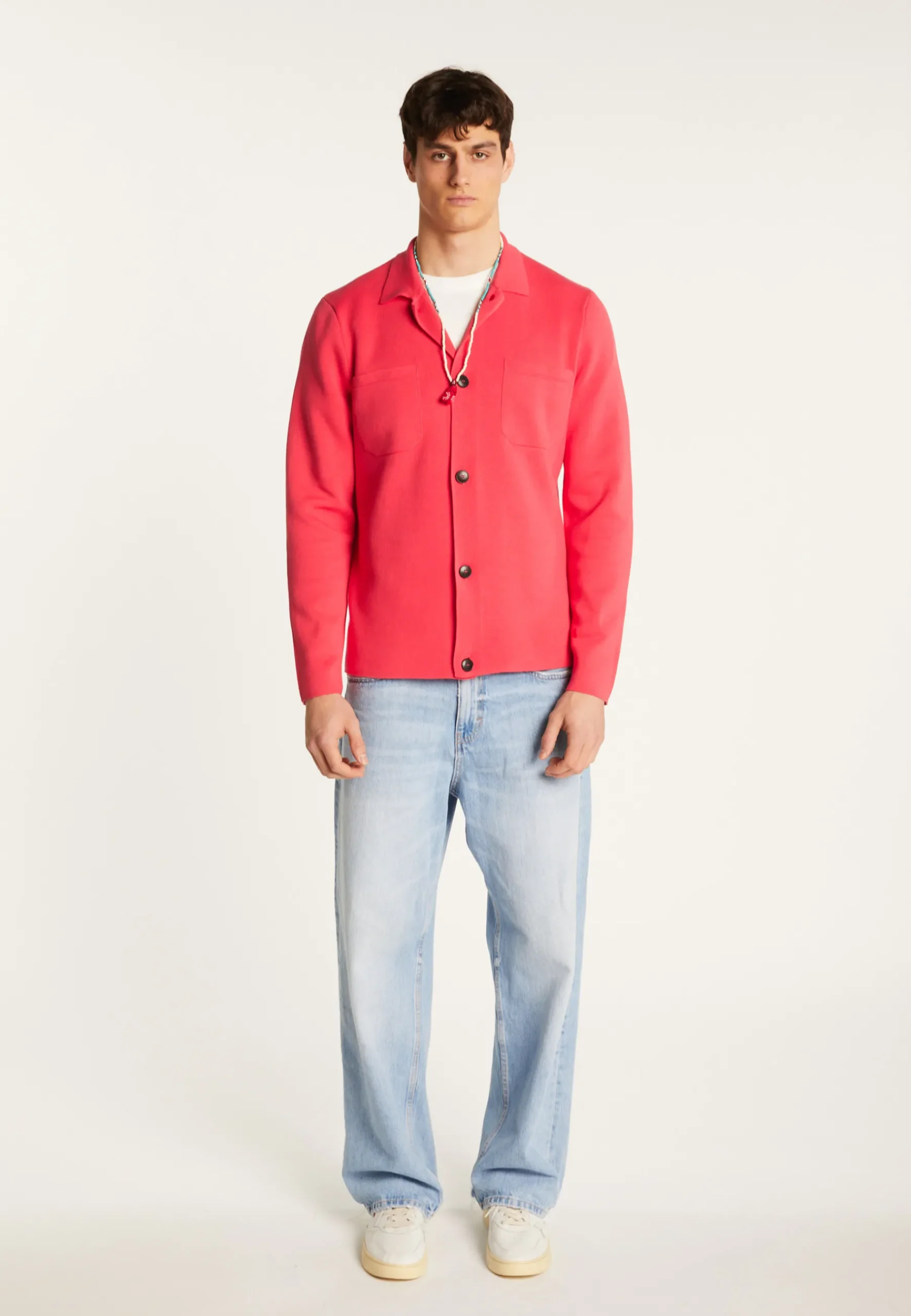 Montagut Vestes Et Cardigans-Veste en coton - Mirwan 91-Fuchsia