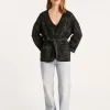 Montagut Vestes Et Cardigans-Veste en coton bio - Lyra 21-Vert foncé