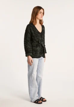 Montagut Vestes Et Cardigans-Veste en coton bio - Lyra 21-Vert foncé