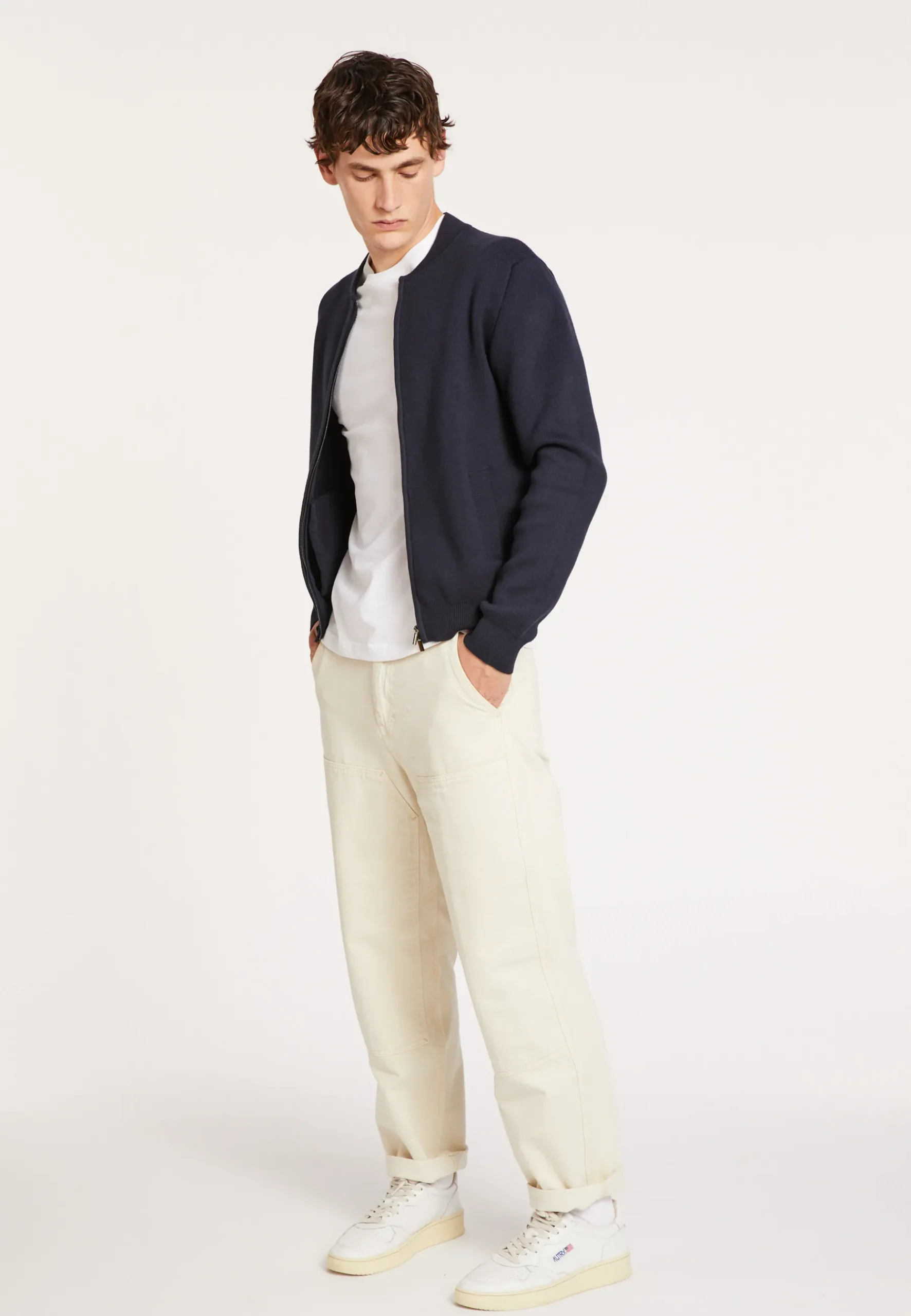 Montagut Vestes Et Cardigans-Veste en coton cachemire - Lisbon 05-Bleu marine