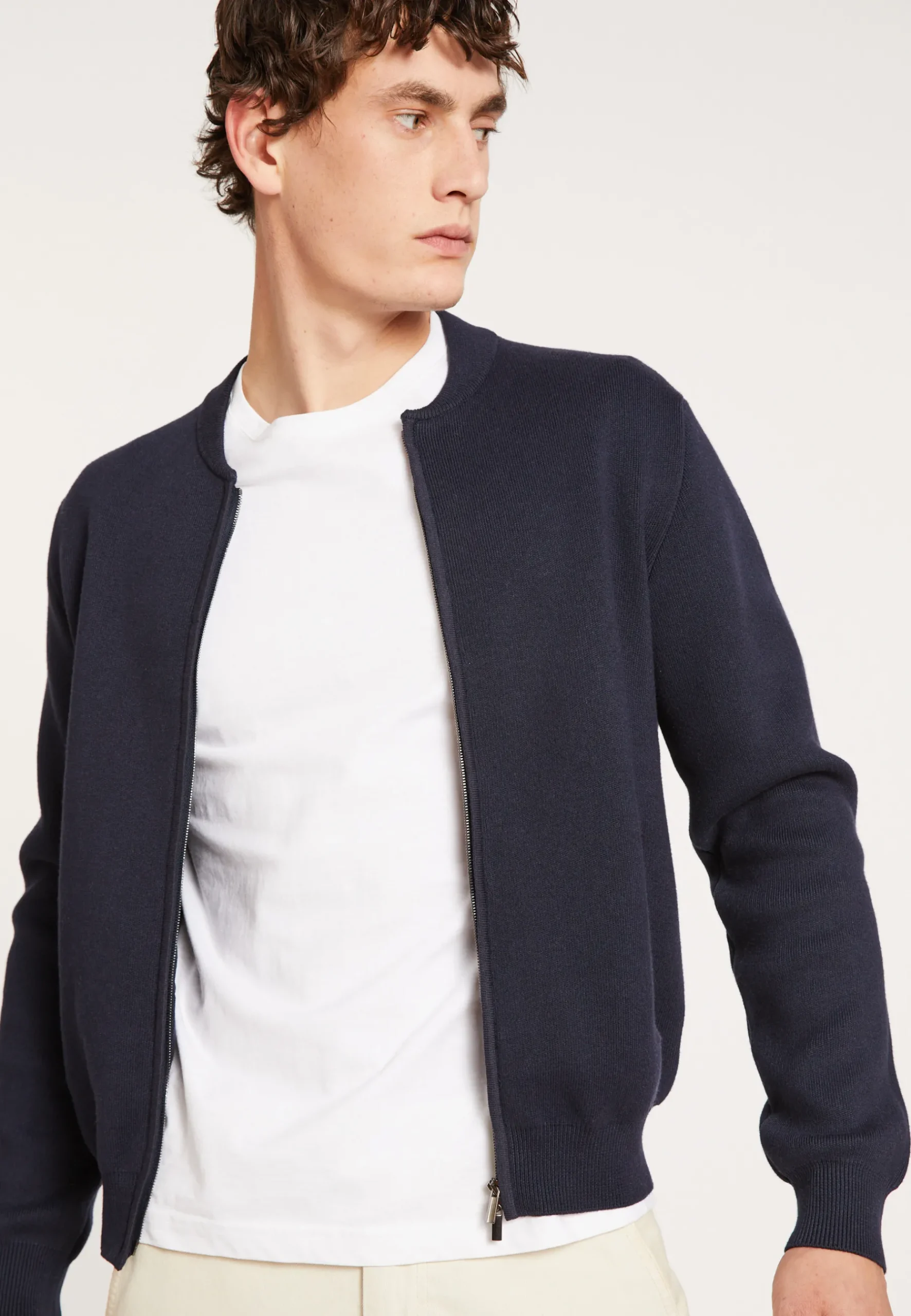 Montagut Vestes Et Cardigans-Veste en coton cachemire - Lisbon 05-Bleu marine