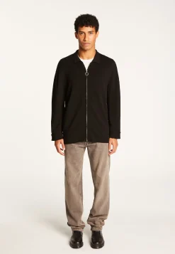 Montagut Vestes Et Cardigans-Veste en laine mélangée - Théophile 01-Noir