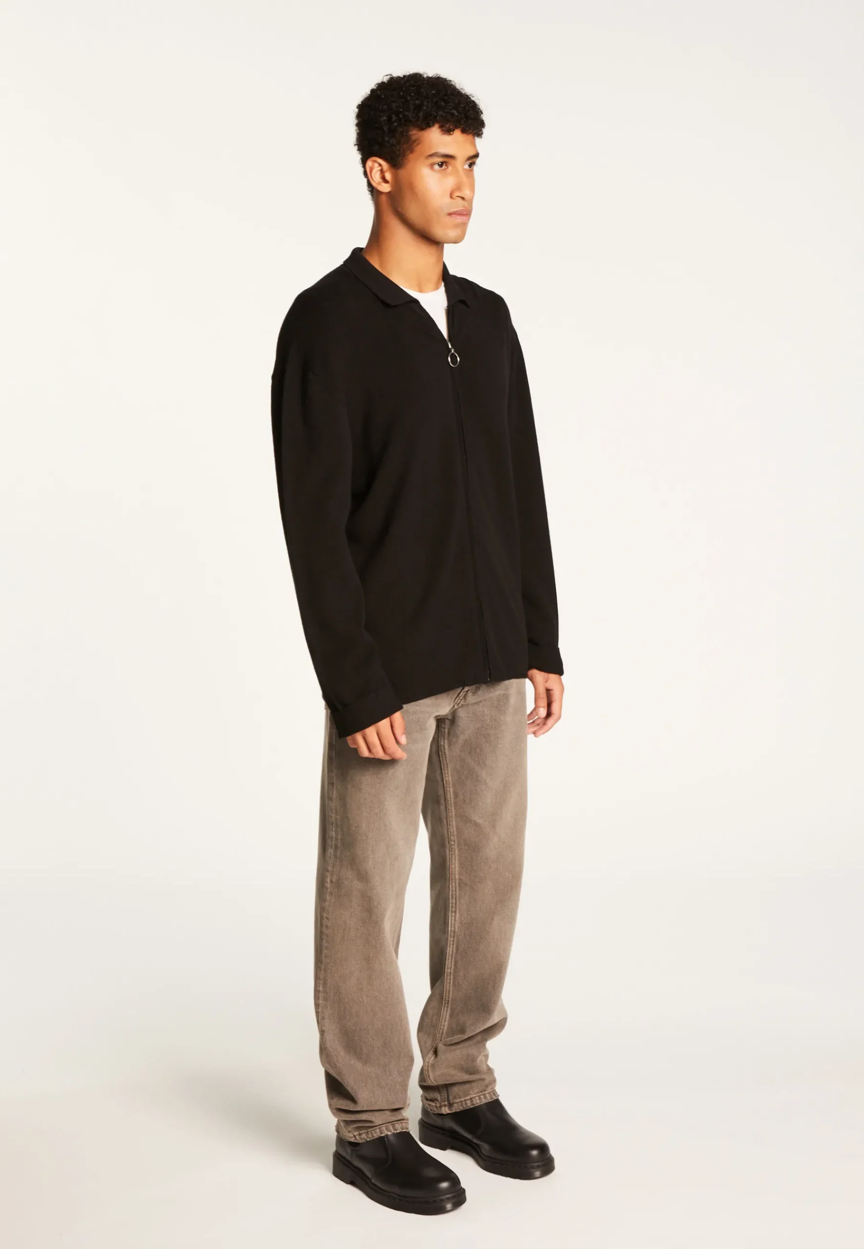 Montagut Vestes Et Cardigans-Veste en laine mélangée - Théophile 01-Noir