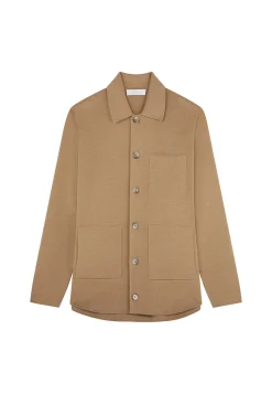 Montagut Vestes Et Cardigans-Veste en laine mérinos - Samuel 88-Camel