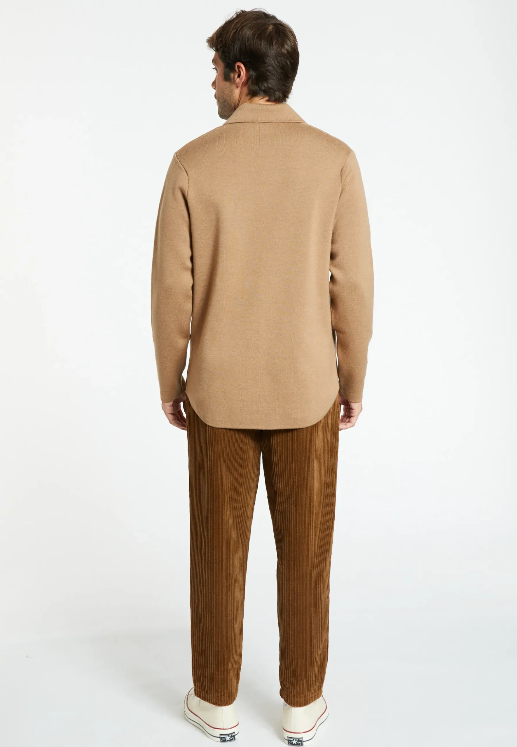 Montagut Vestes Et Cardigans-Veste en laine mérinos - Samuel 88-Camel
