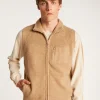 Montagut Vestes Et Cardigans-Veste sans manches en laine et cachemire - Thula 88-Camel