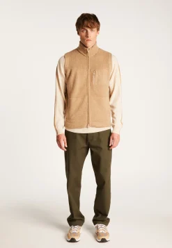 Montagut Vestes Et Cardigans-Veste sans manches en laine et cachemire - Thula 88-Camel