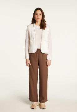Montagut Vestes Et Cardigans-Veste sans manches en laine mérinos - Filipa 82-Ecru