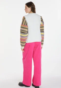 Montagut Vestes Et Cardigans-Veste sans manches en laine - Cassidy 82-Ecru
