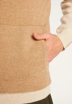 Montagut Vestes Et Cardigans-Veste sans manches en laine et cachemire - Thula 88-Camel