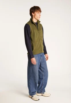 Montagut Vestes Et Cardigans-Veste sans manches en laine et cachemire - Thula 83-Kaki