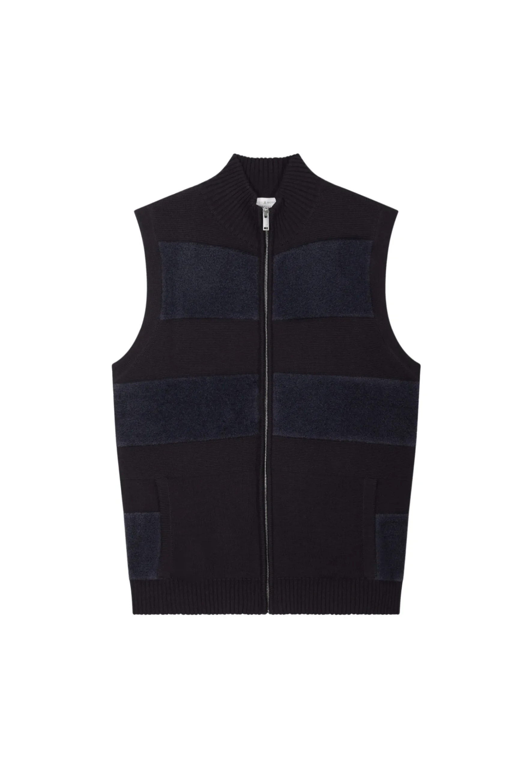 Montagut Vestes Et Cardigans-Veste sans manches en laine mérinos - Teddy 05-Bleu marine