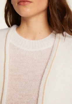 Montagut Vestes Et Cardigans-Veste sans manches en laine mérinos - Filipa 82-Ecru