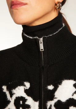 Montagut Vestes Et Cardigans-Veste zippé sans manches en laine - Ruth 01-Noir