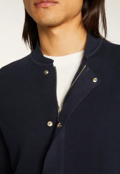 Montagut Vestes Et Cardigans-Veste zippée en coton - Dalil 05-Bleu marine