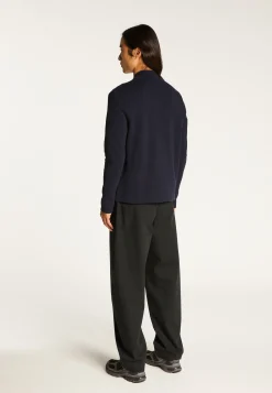 Montagut Vestes Et Cardigans-Veste zippée en coton - Dalil 05-Bleu marine