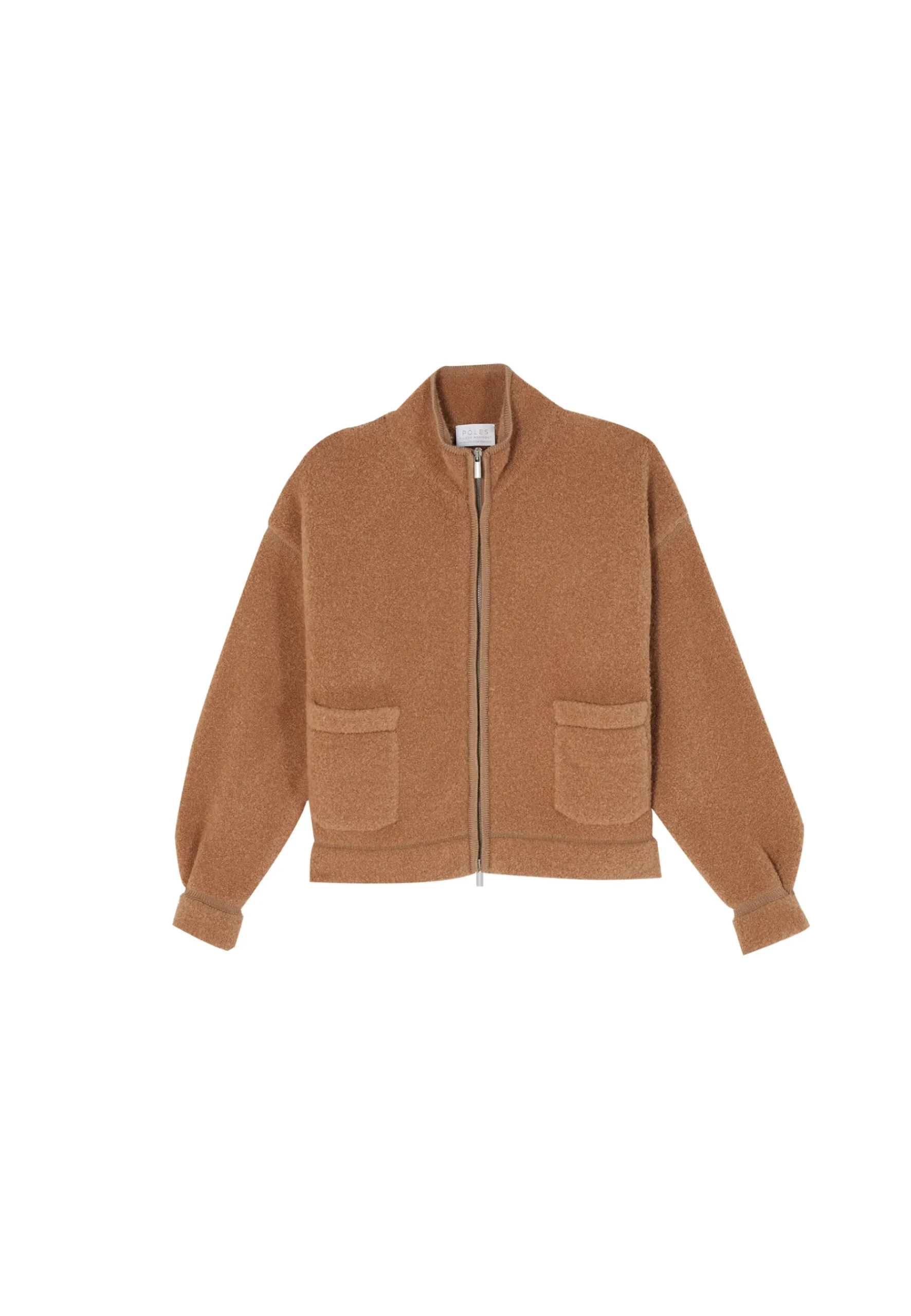 Montagut Vestes Et Cardigans-Veste zippée en laine - Caledonia 88-Camel