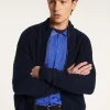 Montagut Vestes Et Cardigans-Veste zippée en laine - Madox 05-Bleu marine