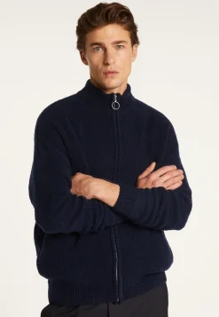Montagut Vestes Et Cardigans-Veste zippée en laine - Madox 05-Bleu marine