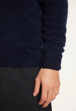 Montagut Vestes Et Cardigans-Veste zippée en laine - Madox 05-Bleu marine
