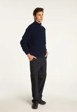 Montagut Vestes Et Cardigans-Veste zippée en laine - Madox 05-Bleu marine