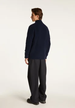 Montagut Vestes Et Cardigans-Veste zippée en laine - Madox 05-Bleu marine