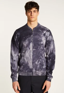 Montagut Vestes Et Cardigans-Veste zippée en laine mélangée - Madison 60-Batik marine