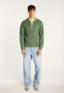 Montagut Vestes Et Cardigans-Veste zippée en laine mélangée - Madison 83-Kaki